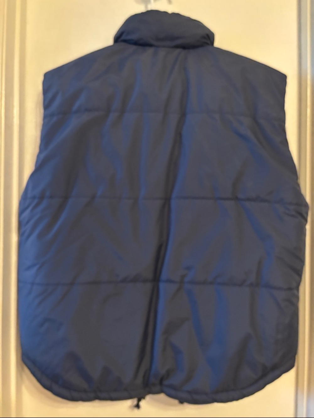 Navy Utility Puffer Vest with Multiple Pockets - Picture 2 of 5